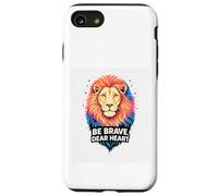 Carcasa para iPhone SE (2020) / 7/8 Valiente Querido Corazón Coraje de un León Refranes Inspiran