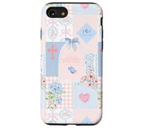 Carcasa para iPhone SE (2020) / 7/8 Verso bíblico Rosa Pastel Cristiano fe Religiosa Floral