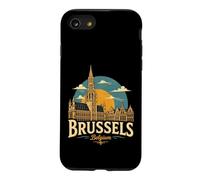 Carcasa para iPhone SE (2020) / 7/8 Vintage Bruselas Bélgica Viaje Souvenir Monumento Regalo