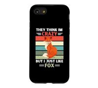 Carcasa para iPhone SE (2020) / 7/8 Vintage Ellos piensan Que Estoy Loco, Pero me Gusta Fox Lover