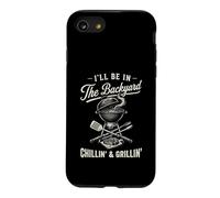 Carcasa para iPhone SE (2020) / 7/8 Vintage I'Ll Be In The Backyard Charcoal Grill Master