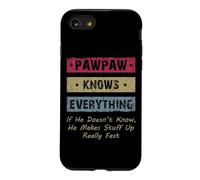 Carcasa para iPhone SE (2020) / 7/8 Vintage Pawpaw Knows Everything Dad Father Father's Day