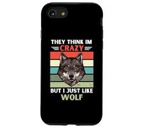 Carcasa para iPhone SE (2020) / 7/8 Vintage Piensan Que Estoy Loco Pero me Gusta el Amante de los Lobos