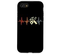 Carcasa para iPhone SE (2020) / 7/8 Vintage Woodworker Heartline Retro Craftsman Heartbeat