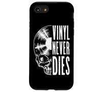 Carcasa para iPhone SE (2020) / 7/8 Vinyl Never Dies, coleccionista de Discos Vintage, Gothic Skull LP