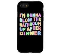 Carcasa para iPhone SE (2020) / 7/8 Voy a Volar el baño después de la Cena Retro Funny Meme