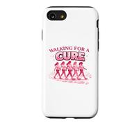 Carcasa para iPhone SE (2020) / 7/8 Walking for a Cure Mujer con cáncer con Cinta Rosa