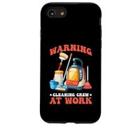 Carcasa para iPhone SE (2020) / 7/8 Warning Cleaning Crew At Work Custodio de Conserje -