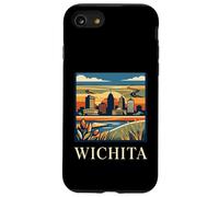 Carcasa para iPhone SE (2020) / 7/8 Wichita Kansas Retro Vintage Horizonte Río Pradera Paisaje