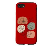 Carcasa para iPhone SE (2020) / 7/8 Wildflower Line Art Abstract Botanical Mid Century