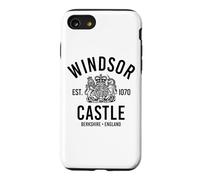 Carcasa para iPhone SE (2020) / 7/8 Windsor Castle EST. 1070 Berkshire Inglaterra Negro Imprimir