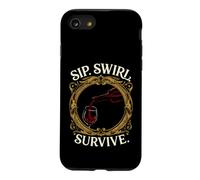 Carcasa para iPhone SE (2020) / 7/8 Wine Lover Sip Swirl Survive Funny Red Wine Tasting