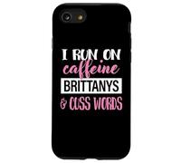 Carcasa para iPhone SE (2020) / 7/8 Womens Girls I Run On Caffeine & Brittany Spaniel Dog Lover