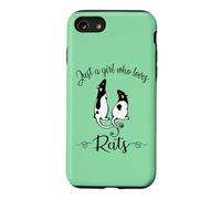 Carcasa para iPhone SE (2020) / 7/8 Womens Kids Cute Funny Girl Who Loves Pet Rats Lover