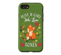 Carcasa para iPhone SE (2020) / 7/8 Womens Kids Fall Leaves Boho Just A Girl Who Loves Foxes