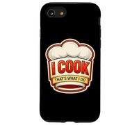 Carcasa para iPhone SE (2020) / 7/8 Yo cocino, eso es lo Que Hago, Chef Vintage, Divertida Cita de Cocina