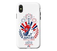 Carcasa para iPhone X/XS 14 Juillet Fête Nationale Día de la Bastilla Francesa