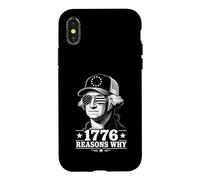 Carcasa para iPhone X/XS 1776 Razones por Las Que es Divertido 4 de Julio George Washington