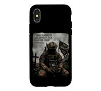 Carcasa para iPhone X/XS 2 Timothy 2:3 Endure Hardness as a Good Soldier of Christ