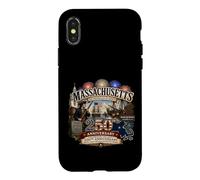 Carcasa para iPhone X/XS 250 Aniversario de la insurrección del té de Boston en Massachusetts