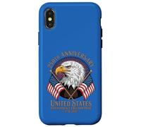 Carcasa para iPhone X/XS 250 Aniversario USA Bald Eagle American Flag Patriot 1776