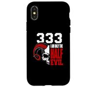 Carcasa para iPhone X/XS 333 I Am Only The Half Devil.