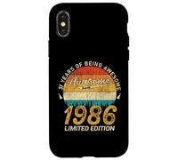 Carcasa para iPhone X/XS 40 Year Old Limited Edition 1986 - Awesome 40th Birthday