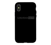 Carcasa para iPhone X/XS 5.56 x 45 mm OTAN Divertido Estilo Militar Munición
