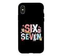 Carcasa para iPhone X/XS 67 Camisa para Maestros 67 Meme Niñas Mujeres Maestra Seis Siete