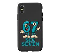 Carcasa para iPhone X/XS 67 Six Seven 6-7 - Meme de Juegos de Argot Italiano Divertido Brainrot
