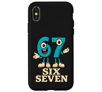 Carcasa para iPhone X/XS 67 Six Seven 6-7 - Meme de Juegos de Argot Italiano Divertido Brainrot