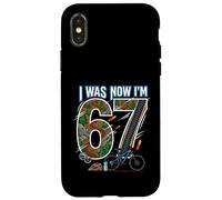 Carcasa para iPhone X/XS 7º Cumpleaños Yo tenía 6 años Ahora Tengo 7 MTB 67 Mountain Bike