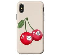 Carcasa para iPhone X/XS 777 Angel Number Luck Cherry - Bolas de Billar