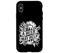 Carcasa para iPhone X/XS A Beer May Help Alcohol Relajación Escalofrío -