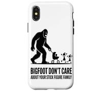 Carcasa para iPhone X/XS A Bigfoot No Le Importa Tu Familia De Figuras De Palo