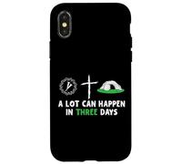 Carcasa para iPhone X/XS A Lot Can Happen In 3 Days Easter Day Jesus Cross Christian