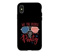 Carcasa para iPhone X/XS A Nosotros la Gente le Gusta la Fiesta - Día de la Independencia del 4 de Julio
