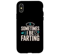 Carcasa para iPhone X/XS A Veces me Tiro Pedos Enfermera Divertida