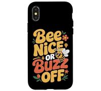 Carcasa para iPhone X/XS Abeja Apicultor Bee Nice Or Buzz Off Apicultor Abeja