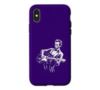 Carcasa para iPhone X/XS Abraham Lincoln Músico Guitarrista Rock