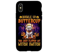 Carcasa para iPhone X/XS Abróchate el botón Buttercup You Just Flipped My Witch