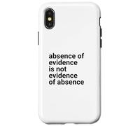 Carcasa para iPhone X/XS Absence of Evidence Scientific Method and Religious Design