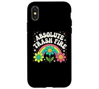 Carcasa para iPhone X/XS Absoluto Trash Fire Sarcástico Humor Dicho