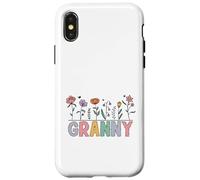 Carcasa para iPhone X/XS Abuelita Wildflower Botanical Garden Lover