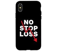 Carcasa para iPhone X/XS Accidente del Mercado de valores No Stop Loss Trading Bajista Daytrading
