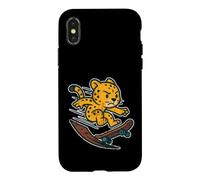 Carcasa para iPhone X/XS Acción De Dibujos Animados Patín De Guepar