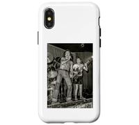 Carcasa para iPhone X/XS ACDC Live Bon Scott & Angus Young por Dick Barnatt