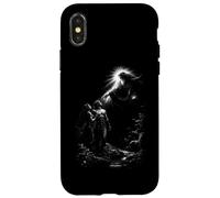 Carcasa para iPhone X/XS Adán y eva génesis creación Dios luz Divina