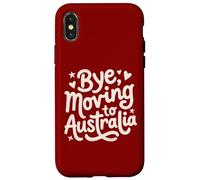 Carcasa para iPhone X/XS Adiós, Mudarse a Australia
