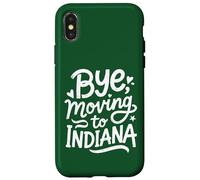 Carcasa para iPhone X/XS Adiós, Mudarse a Indiana